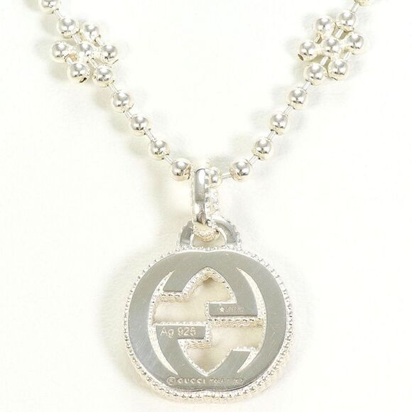 Gucci Interlocking G Flower Silver 925 Necklace - Picture 3 of 6